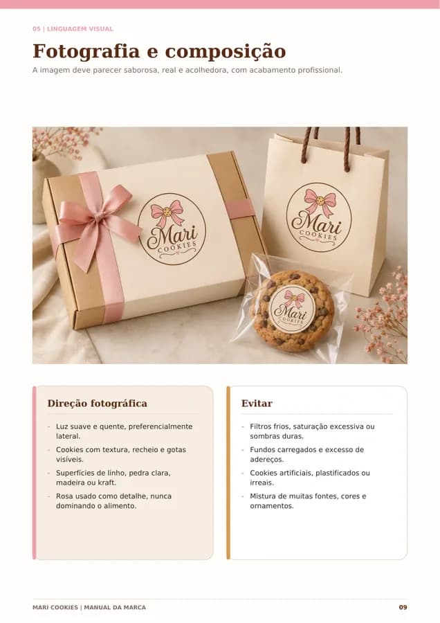 Página 09 do manual da marca Mari Cookies.