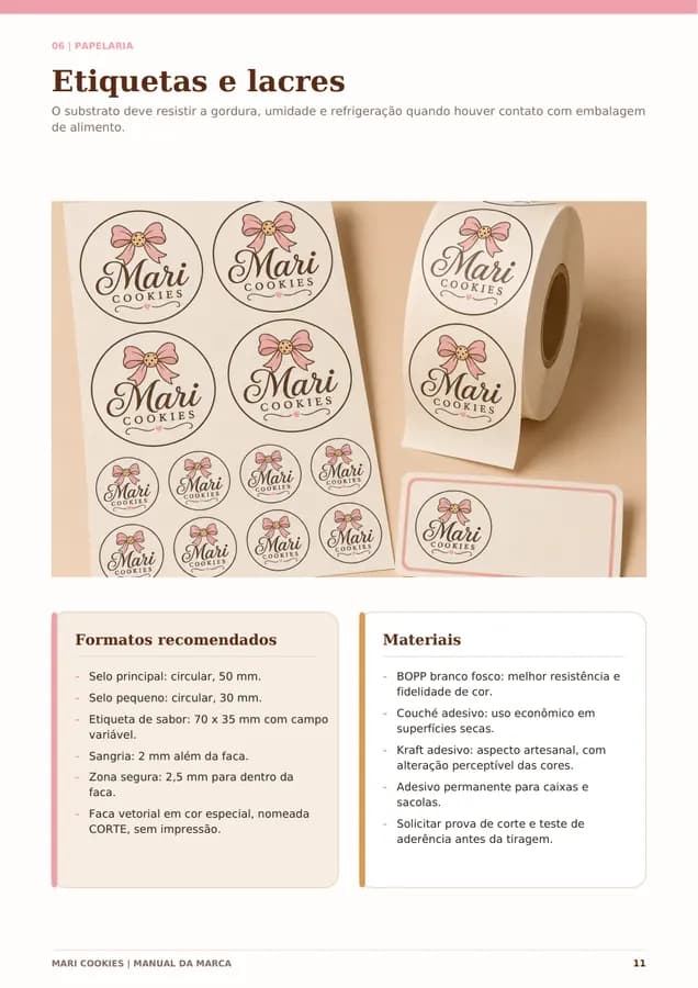 Página 11 do manual da marca Mari Cookies.