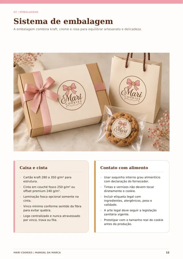 Página 12 do manual da marca Mari Cookies.