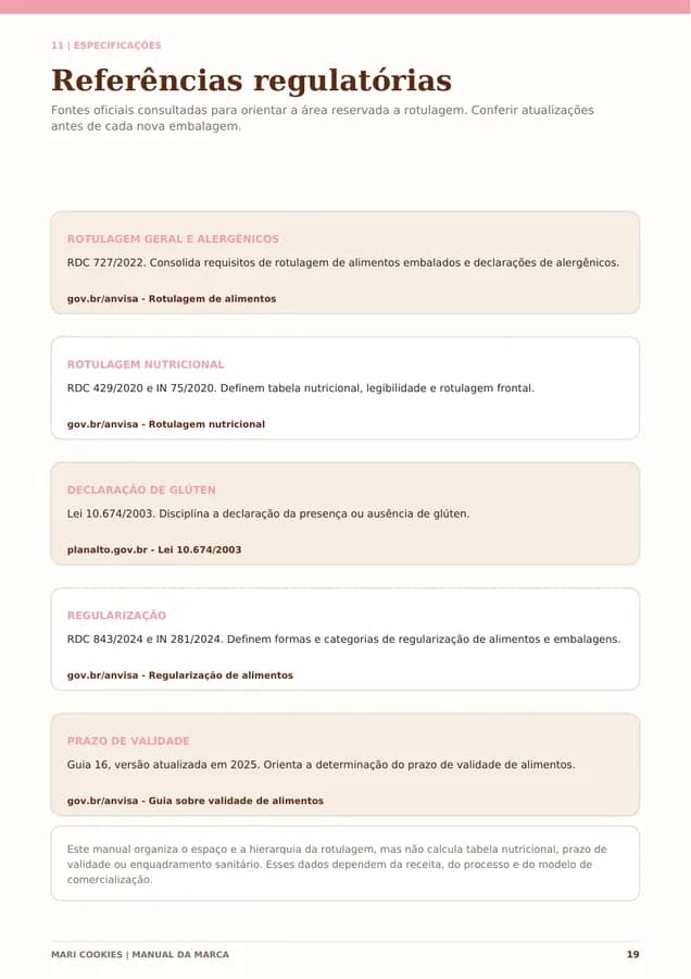 Página 19 do manual da marca Mari Cookies.