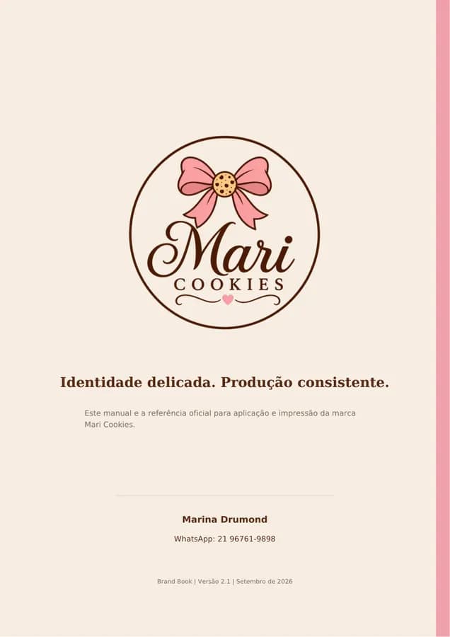 Página 21 do manual da marca Mari Cookies.